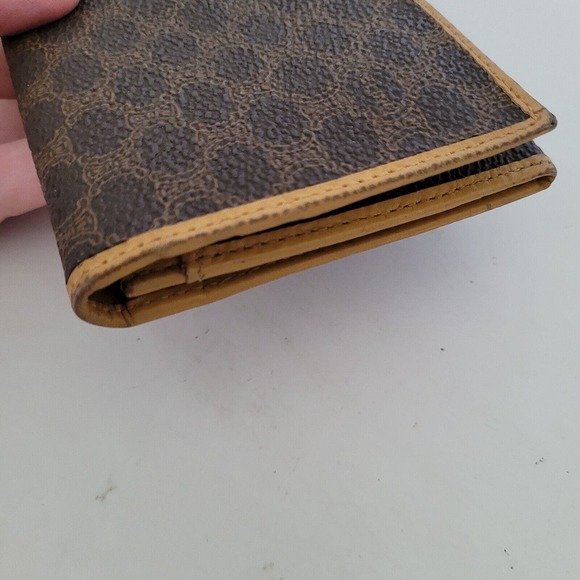 Celine Vintage Retro Large Envelope Leather Continental Wallet Macadam Brown Tan - Picture 12 of 12